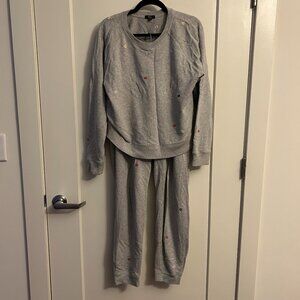 Rails Theo Sweatshirt and Kingston Sweatpants in Daisies